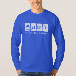 AK Child & Family Adult Long-Sleeve Tee (Blue)
