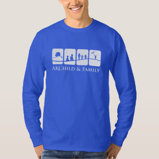 AK Child & Family Adult Long-Sleeve Tee (Blue)
