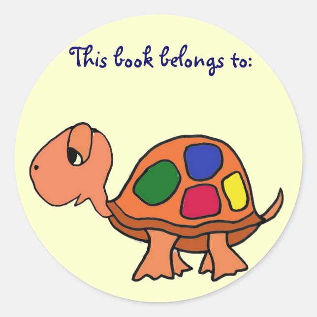 AK- Turtle This book belongs to: stickers (Front)