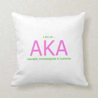 AKA Description Throw Pillow