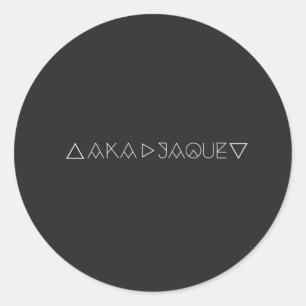 AKA JAQUE CLASSIC ROUND STICKER