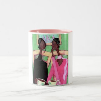 aka+koffee+klatch Two-Tone coffee mug