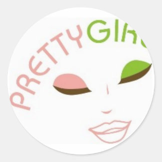 AKA Pretty Girl Classic Round Sticker