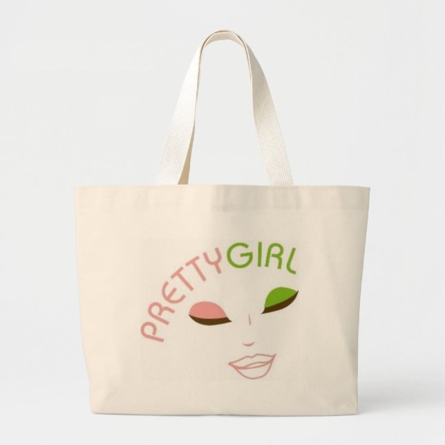 AKA Pretty Girl Large Tote Bag (Front)