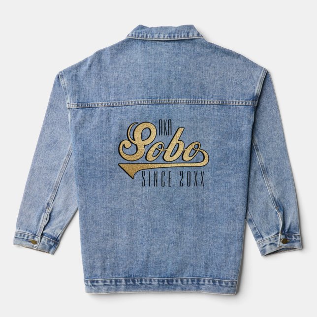 AKA Sobo/Grandma in Japanese, since... Denim Jacket (Back)
