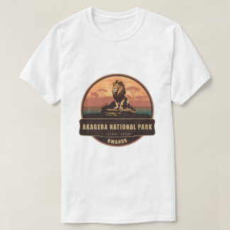 Akagera National Park Rwanda Vintage Safari Badge T-Shirt