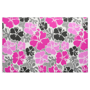 Akahai Hawaiian Hibiscus Tropical Floral Fabric
