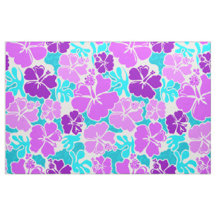 Akahai Hawaiian Hibiscus Tropical Floral Fabric