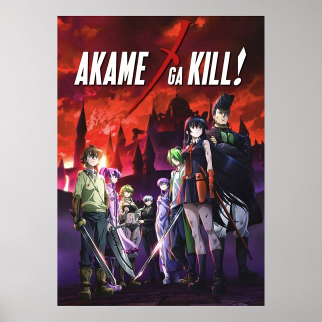Akame Ga Kill Anime Poster (Front)
