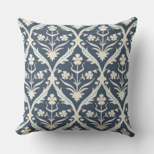 Akash trellis ikat throw pillow