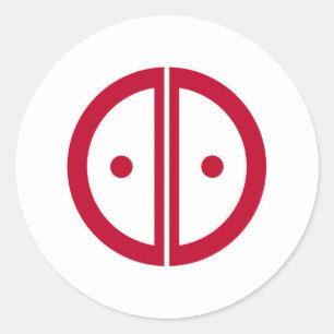 Akashi city flag Hyogo prefecture japan symbol Classic Round Sticker