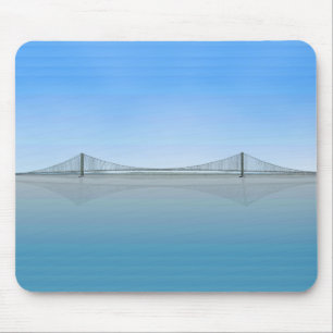 Akashi Kaikyo Suspension Bridge: aka Pearl Bridge Mouse Pad