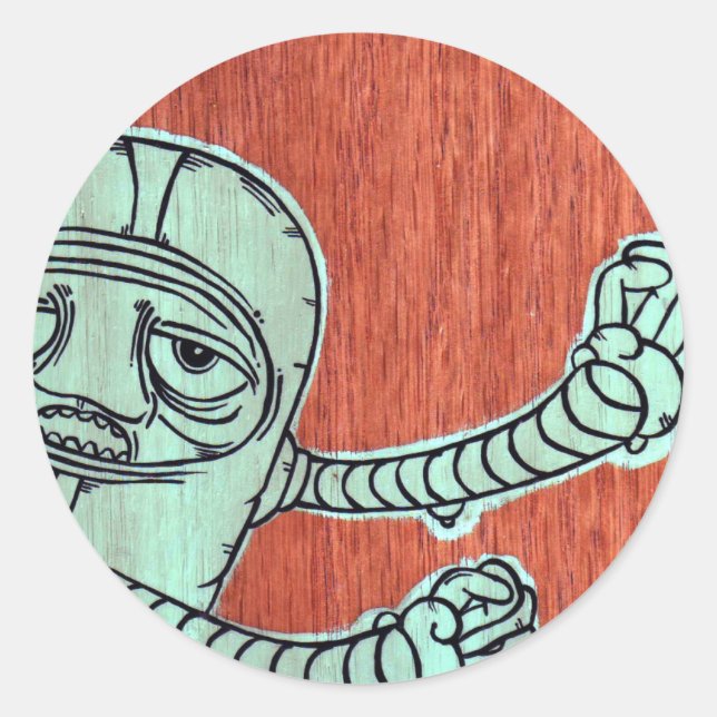 AKAYO1 CLASSIC ROUND STICKER (Front)