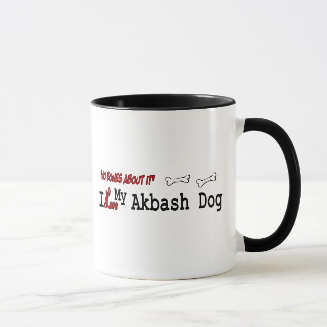 Akbash Chien (I Love) Mug (Droite)