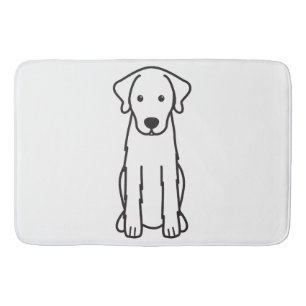Akbash Dog Cartoon Bath Mat