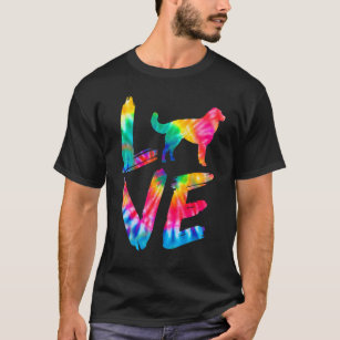 Akbash Tie Dye Love Dog Mom Dad T-Shirt