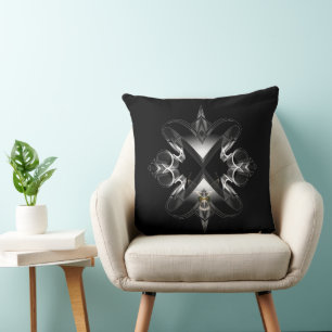 Akcenought Emblem On Black by Xzendor7 Throw Pillow