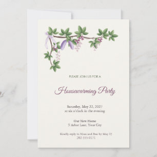 Akebia Vine Housewarming Party Invitation