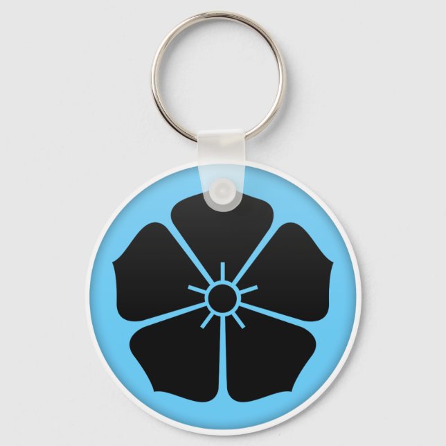Akechi Clan Kamon Keychain (Front)