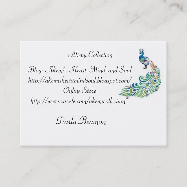 Akemi Collection Business Cards (Front)