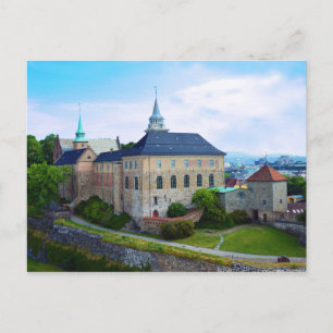 Akerhaus Castle in Olso, Norway Postcard