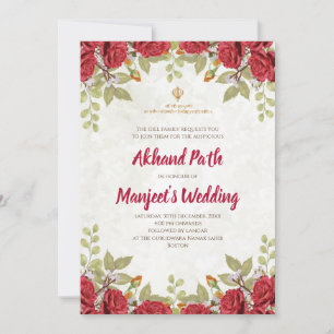 Akhand Path invitations & Sri Sukhmani path invita