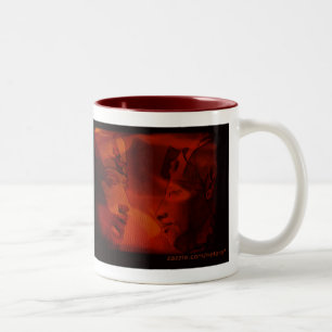 akhenaton haunts the sands of Egypt Two-Tone Coffee Mug