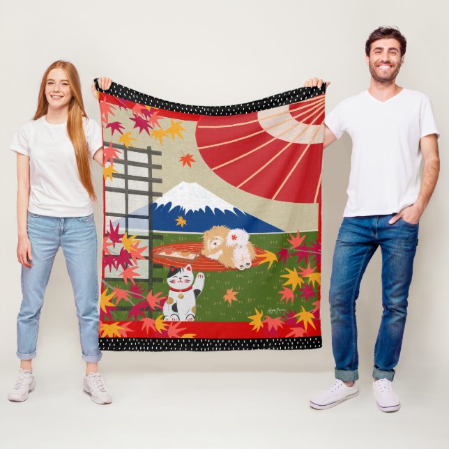 AKI Chow Fleece blanket (In Situ)