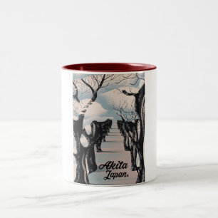 Akida Japanese Blossom trees. Two-Tone Coffee Mug