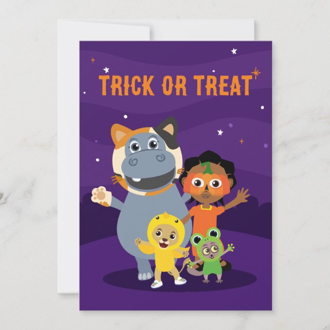 Akili and Me Halloween Invitations (Front)