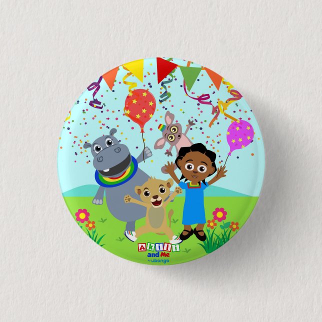 Akili & Friends Button 3 (Front)