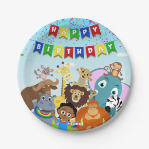 Akili & Friends Paper Plate 1