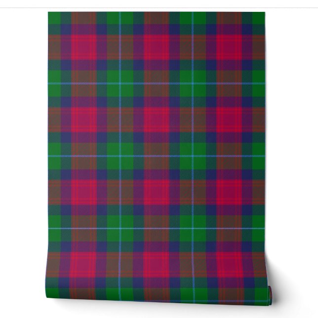 Akins Tartan Plaid Scottish Clan Wallpaper (Unrolling)