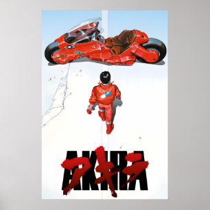 Akira Anime Affiche de Film - Art Officiel - Hau