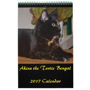 Akira la Tortie Bengale 2017 Calendrier moyen
