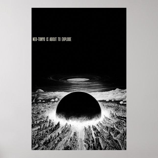 Akira Neotokyo is about to explode Poster (Front)