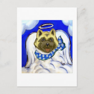 Akita angel postcard