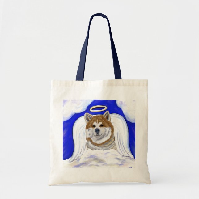Akita Angel Tote Bag (Front)