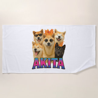 Akita beach towel
