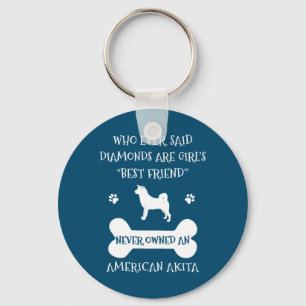 Akita best friend keychain