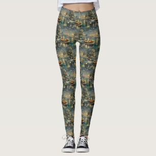 Akita Christmas Festive Voyage Leggings
