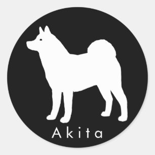 Akita Classic Round Sticker