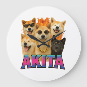 Akita Copy Large Clock