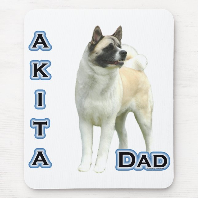 Akita Dad 4 Mouse Pad (Front)