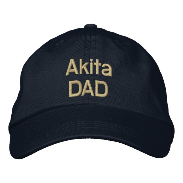 Akita DAD Embroidered Hat (Front)