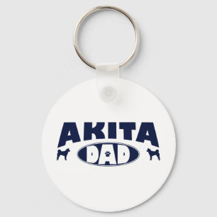 Akita Dad Keychain