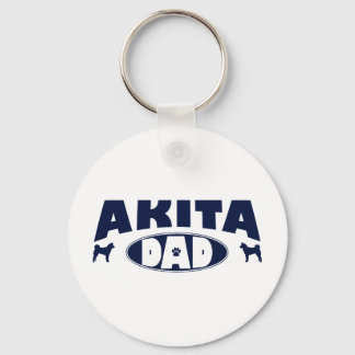 Akita Dad Keychain