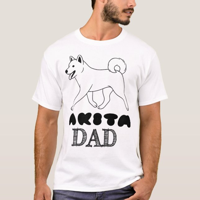 Akita Dad T-Shirt (Devant)