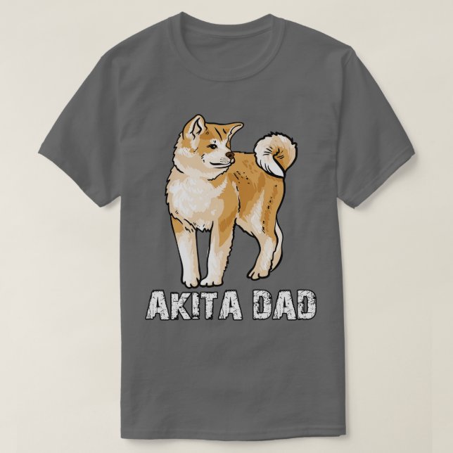 Akita Dad T-Shirt (Design Front)