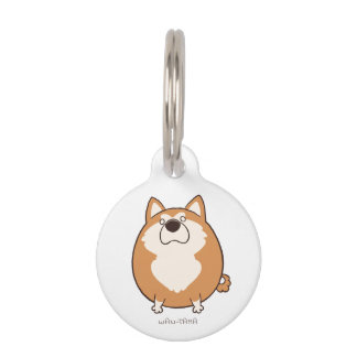 Akita Dog "Akitama (Red)"<名前・電話番号> Pet Tag